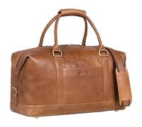 STILORD 'Viator' Leder Reisetasche Groß für Damen und Herren XL Duffel Bag für Urlaub Reisen Sport Moderner Vintage Weekender aus Hochwertigem Echtleder, Farbe:Mocca - Dunkelbraun