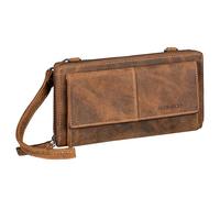 STILORD 'Violina' Deluxe 3-in-1 Handytasche mit Geldbörse zum Umhängen Damen Leder Klein - Auch Als Handgelenktasche tragbar - Kleine Ledertasche Damen Echt-Leder, Farbe:bergamo - braun