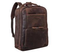 STILORD XL Herren-Businessrucksack aus Leder braun - 15-17 Zoll großer Arbeitsrucksack - Männer Laptop-Rucksack - Vintage Office-Bag aus Echtleder 'Harlow'