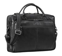 STILORD 'Zenon' Leder Aktentasche Laptoptasche 15.6-16 Zoll - Business Umhängetasche Groß - Ledertasche DIN A4 Dokumententasche - Arbeitstasche Echtleder Herren & Damen, Farbe:schwarz