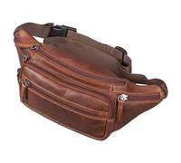 STILORD 'Zion' Vintage Gürteltasche Echtleder als Bauchtasche Umhängetasche oder Brusttasche Cross-Body Bag Hüfttasche Männer Damen Handy Festival Leder, Farbe:Porto - Cognac