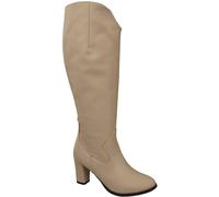 Stilvolle Damen Cappuccino Blass Stiletto Stiefel Naturleder 211 ElitaBut 37