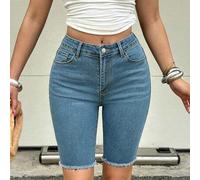 Stilvolle Damen Stretch-Denim-Shorts - mühelos schick & vielseitig für den Alltag