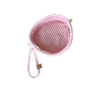 Stilvolle durchsichtige Tasche in Würfelform mit lustigen Obstdrucken, kleine Puppentaschen, tragbare Aufbewahrungstasche für den täglichen Gebrauch und Reisen, Kulturbeutel, B, Mass Beauty