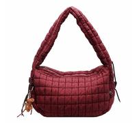 Stilvolle gesteppte Tasche für Damen, geräumige und praktische Umhängetasche, Schultertasche