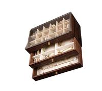 Stilvolle Holz Schmuckschatulle, geeignet für die Inneneinrichtung, den täglichen Gebrauch, Aufbewahrungsbox aus Holz, kleines Design mit Verschluss, zur Präsentation von Organizern, geeignet
