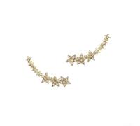 Stilvolle koreanische Stern-Ohrringe mit einer leichten Zinklegierung, ein cooles und elegantes Accessoire für verschiedene Outfits (Roségold)