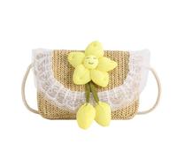 Stilvolle Mini Umhängetasche Modische Mini Umhängetasche Für Kinder Schöne Blumenmotive Polyester Für Mädchen Sommer Umhängetasche Für Die Schule