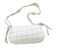 Stilvolle Rhombus Tasche, leicht und geräumig, Damen Schultertasche, trendige Space Baumwollhandtasche, faltbar, langlebig, Wolke, großes Fassungsvermögen, Reisen, modisch, stilvoll, Rhombus und