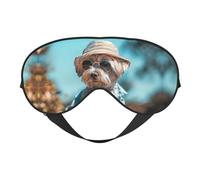 Stilvolle Schlafmaske für Hunde im Denim-Outfit, Augenmasken zum Schlafen, doppelseitig, Schlafmasken für Damen und Herren, Verdunkelungs-Augenabdeckungen zum Schlafen, Reisen