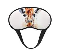 Stilvolle Tier-Aquarell-Giraffen-Schlafmaske für Seitenschläfer, verdunkelnde Augenmaske für Damen und Herren, Nulldruck-Schlafmasken, weiche, atmungsaktive Augenabdeckung, bequeme Augenbinde