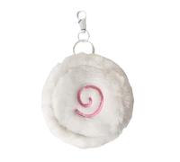 Stilvoller Fischkuchen-Schlüsselanhänger, Geldbörse, tragbar, organisiert, Mehrzweck-Kartenhalter für Schmuckstücke, Schlüssel, dekoratives Geschenk, trendige Tasche in Fischform, weiß, Mass Beauty