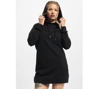 stilvolles Urban Classics Damen Kleid große Kapuze Kordelzug 305 g/m² mit Baumwolle Schwarz S
