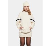 Shirtkleid URBAN CLASSICS "Urban Classics Damen Ladies Oversized College Sweat Dress", Damen, Gr. S, US-Größen, sandweiß, 65% Baumwolle, 35% Polyester, oversize, Rundhals, Kleider Shirtkleid (13385600
