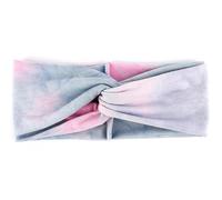 Stirnbänder für Damen Damen Tie-Dye-Stirnbänder aus Baumwolle, Twist, elastische Haarbänder, Sport-Stirnband, Yoga, Turban, Kopftuch(Pink)