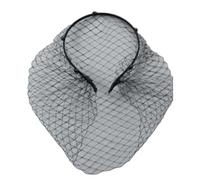 Stirnbänder für Frauen und Mädchen, breites, einfarbiges Turban Stirnband, modischer Schleier, Haarbänder, Netz Haarreifen, Party Kopfbedeckung