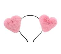 Stirnbänder mit Festival-Thema für Damen, Plüsch, Liebe, Herz, Haarschmuck, Haarschmuck, Gesichtswäsche, Haarreifen, nicht verformbar