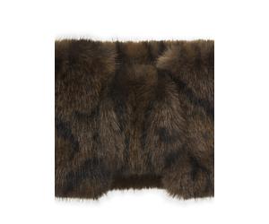 Stirnband aus Fake Fur mit Leo-Muster (3er-Pack) braun - Gr. - ONE SIZE