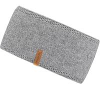 Stirnband CHILLOUTS "Erica Headband", Damen, grau, Baumwollmischung, unifarben, Mützen Stirnband, extrabreit und besonders warmhaltend (98888708-0) grau