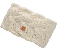 Stirnband CHILLOUTS "Lexi Headband", Damen, weiß (cream), Strick, Kunstfaser, Mützen Stirnband, Zopfmuster, extra breit, gefüttert (38279534-0) cream