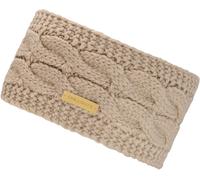 Stirnband CHILLOUTS "Yoko Headband", Damen, beige, Grobstrick, Materialmix, Zopfmuster, unifarben, Mützen Stirnband, mit geflochtenem Muster (81880967-0) beige