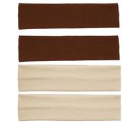 Stirnband Damen 4PCS Haarband Einfarbig Elastische Sport Krawatten Fitness Yoga Antitranspirant Stirnband Haar Accesso(Color 03)