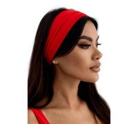 Stirnband Damen Haarband Haarreifen Schwarz Rot 1 stück 1er Pack