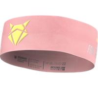 INCYLENCE Headband schmales Sport Stirnband für Damen und Herren aus hochwertigen italienischen Fasern, antibakteriell geruchsneutral, Frühling Sommer Herbst Winter (Light Pink Yellow)
