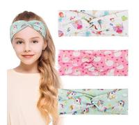 Stirnband Mädchen 3Stk. Einhörner Feen Haarband elastisch