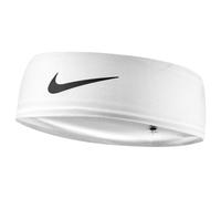Nike Herren Dri-Fit Fury Classic Headband Stirnband Running Fitness Training Sport Haarband schweißableitend, White/Black/Black, One Size
