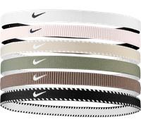 Nike Flex Classic Headbands 6 Stück elastische Haarbänder für Sport Army (6 Stück)
