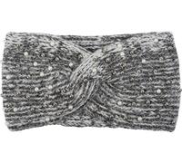 Stirnband STYLEBREAKER "Strick Stirnband Perlen Metallic Faden und Knoten Detail", Damen, weiß (weiß, schwarz), Obermaterial: 100% Polyacryl PAN., Modisch, Mützen Stirnband (99737429-0) weiß, schwarz