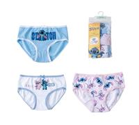 Stitch 3er-Pack Höschen - Mädchenunterwäsche, weiche und atmungsaktive Baumwolle, verstellbare und Bequeme Disney-Höschen, Alter 4-5