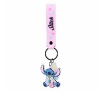 Stitch & Angel Disney Schlüsselanhänger | weiche Kawaii-Figur für Rucksack und Schulranzen Mädchen | modisches Accessoire mit verstärktem Ring | Geschenkidee für Geburtstag und Schule, Stitch, Taille