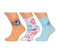 Stitch DISNEY Bunte lange Socken für Frauen - 3 Paar, OEKO-TEX 37-42 EU