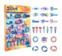 Stitch Haar Zubehör Set für Mädchen, 22-teilige Haarclips, Barretten und Elastiken, Stitch Styling Kit, perfekt für Dress-Up von Townley Girl