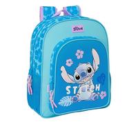 STITCH HAWAII Schulrucksack für Kinder, anpassbar an den Wagen, ideal für Kinder im Schulalter, bequem und vielseitig, Qualität und Widerstandsfähigkeit, 32 x 12 x 38 cm, Blau, blau, Estándar, Casual