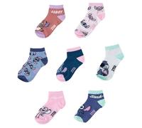 Stitch Knöchelsocken für den Alltag und Sport - weiche und atmungsaktive Knöchelsocken für Sneaker und Freizeitschuhe, bunt, 31-34
