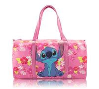 Stitch, Minnie, Mickey, Pooh, Harry Potter oder Jack Skellington 40,6 cm Leder-Mini-Reisetasche, Duffle-Tasche, Übernachtungstasche, Wochenendtasche für Damen, Herren, Erwachsene, Stich: Pink, 15"