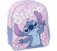 Stitch Schulrucksack für Kinder,Rosa,25x20x29cm,aus Polyester,mit Reißverschluss,Stitch-Muster,Originalprodukt,entworfen in Spanien,Estándar,Casual