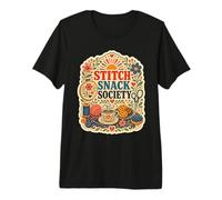 Stitch Snack Society Sticken Nähen Premium T-Shirt
