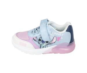 Stitch Sneakers für Kinder - Blau und Rosa - Größe 32 - Klettverschluss - Sportschuhe mit TPR-Sohle und LED-Licht - Zehenverstärkung - Original Produkt entworfen in Spanien