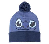 Disney Unisex Kids Stitch Strickmütze, Blau, One Size