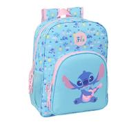 STITCH WAVES Schulrucksack für Kinder, Kinderrucksack, anpassbar an den Kinderwagen, ideal für Kinder im Schulalter, bequem und vielseitig, Qualität und Widerstandsfähigkeit, 32 x 12 x 38 cm
