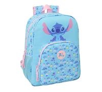 STITCH WAVES Schulrucksack für Kinder, Kinderrucksack, anpassbar an Kinderwagen, ideal für Kinder im Schulalter, bequem und vielseitig, Qualität und Widerstandsfähigkeit, 33 x 14 x 42 cm