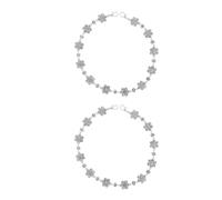 STOBAZA 2 Stück Strass Taschenkettenverlängerung 2cm Breit aus Legierung mit Blumenmotiv Dekorative Selbstgemacht Handtaschenketten für Urlaub Reisen und Ersatz Taschenriemen