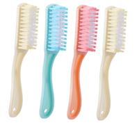 STOBAZA 4 Stück Praktische Lange Reinigungsbürsten mit Griff für Schuhe Kleidung und Haushaltsreinigung Robust und Vielseitig Einsetzbar für Schuhe Textilien und Fliesen Zufällige Farbe