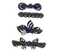 STOBAZA 4stücke Strass-haarspangen mit Kristallschmuck für Mädchen Haarschmuck für Party und Alltag Haarstyling-clips