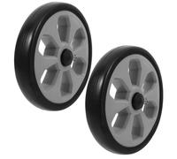 STOBOK 2 Stück Einkaufswagenräder Ersatzrollen Kunststoffräder Robust Geräuscharm Für Supermarkt Einkaufswagen Transportwagen Zubehör