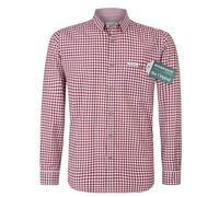 Stockerpoint Campos3 Herren Trachtenhemd, Bordeaux, S